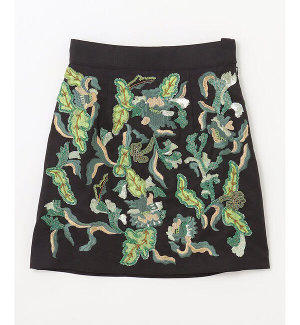 GRACE CONTINENTAL「ビーズ刺繍ミニスカート」|スカート|