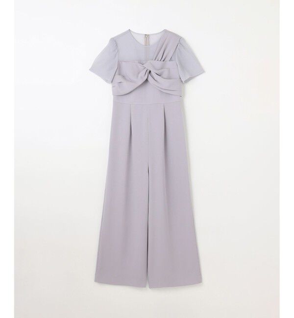 GRACE CONTINENTAL「ドレープリボンサロペット」|オールインワン|