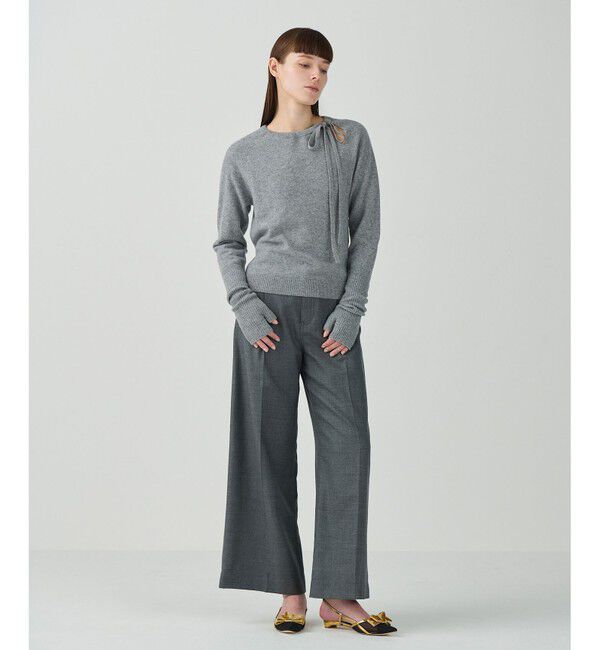 Grace Class「ウールワイドパンツ」|その他|グレー