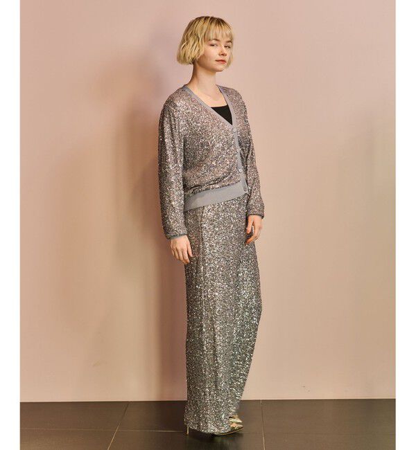 Grace Class「スパンコールニットカーディガン」|カーディガン|