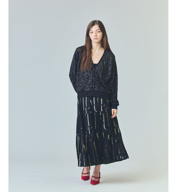 Grace Class「スパンコールニットカーディガン」|カーディガン|