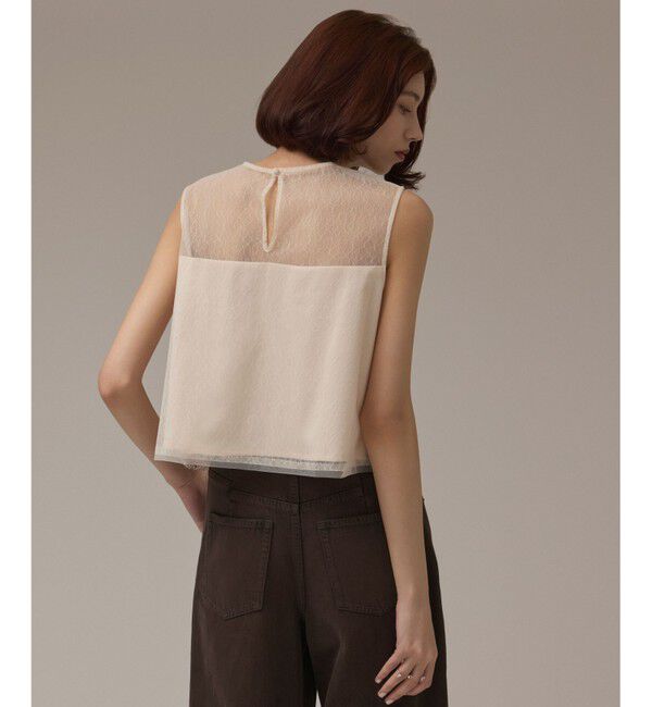 GRACE CONTINENTAL「ビーズ刺繍トップ」|Tシャツ・カットソー|