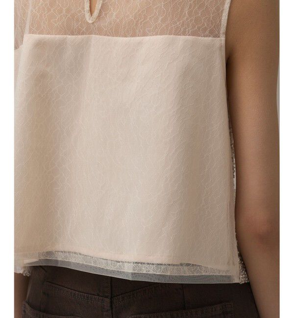 GRACE CONTINENTAL「ビーズ刺繍トップ」|Tシャツ・カットソー|