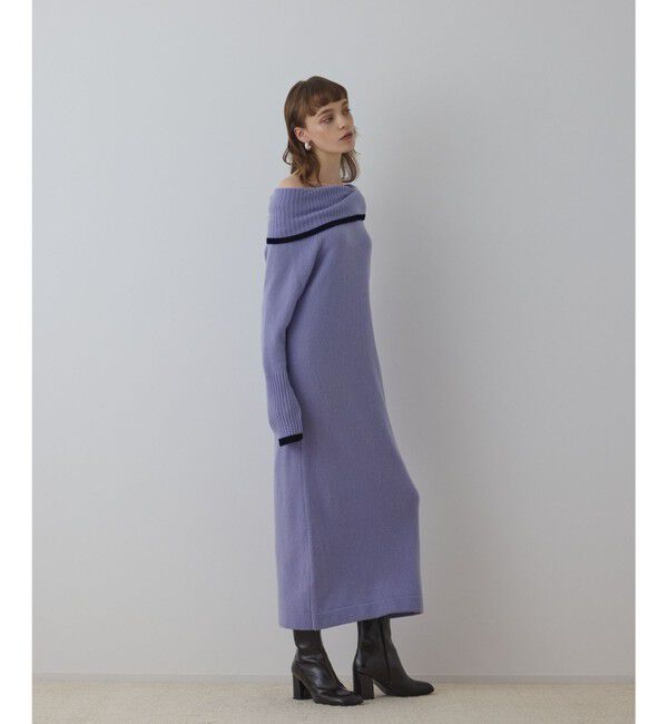 Diagram「バイカラーオフショルニットワンピース」|ワンピース|