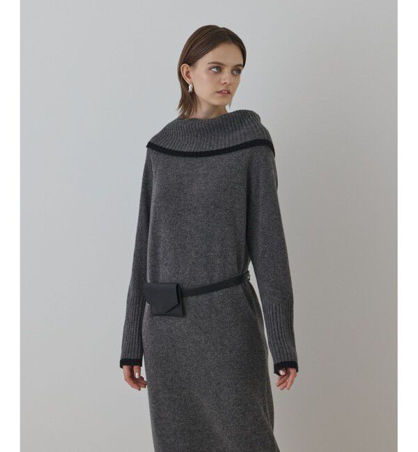 Diagram「バイカラーオフショルニットワンピース」|ワンピース|