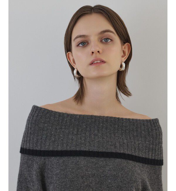 Diagram「バイカラーオフショルニットワンピース」|ワンピース|