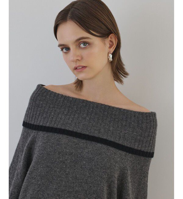 Diagram「バイカラーオフショルニットワンピース」|ワンピース|