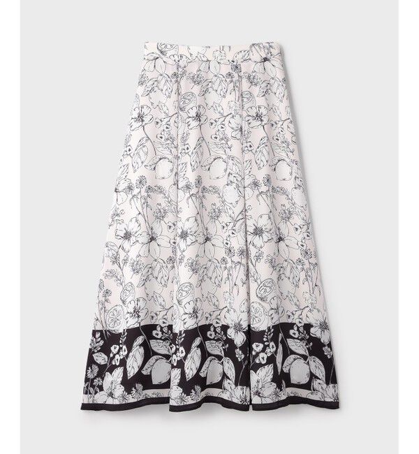 GRACE CONTINENTAL「フルーツフラワープリントスカート」|スカート|