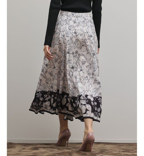 GRACE CONTINENTAL「フルーツフラワープリントスカート」|スカート|