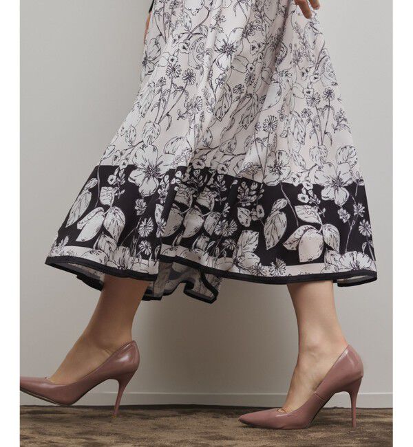 GRACE CONTINENTAL「フルーツフラワープリントスカート」|スカート|