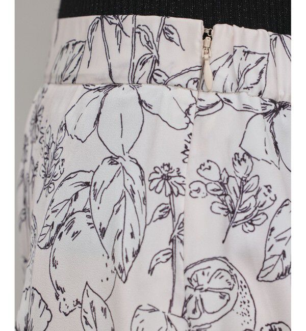 GRACE CONTINENTAL「フルーツフラワープリントスカート」|スカート|