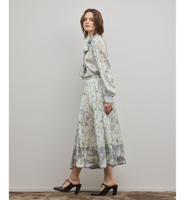 GRACE CONTINENTAL「フルーツフラワープリントスカート」|スカート|