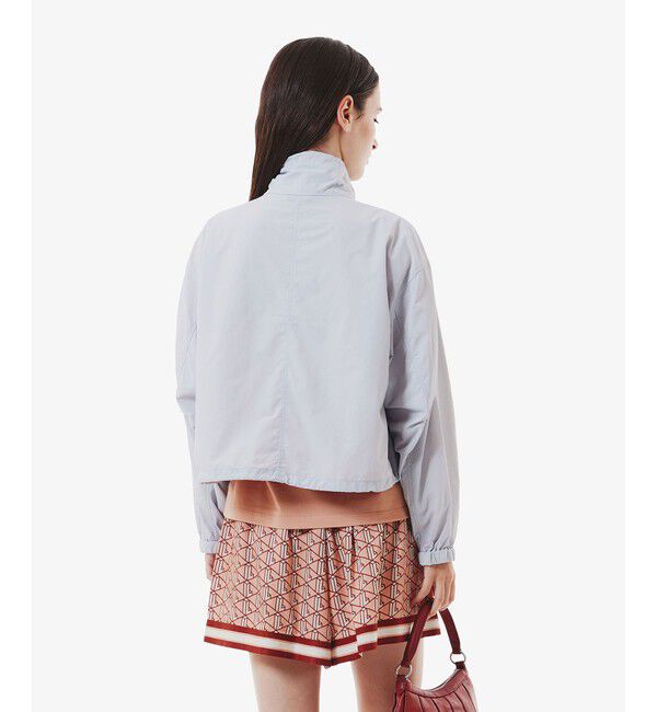 LACOSTE「撥水 ショート&ワイドシルエット スタンドカラーナイロンブルゾン」|その他|