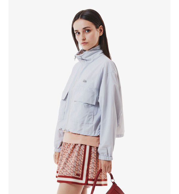 LACOSTE「撥水 ショート&ワイドシルエット スタンドカラーナイロンブルゾン」|その他|