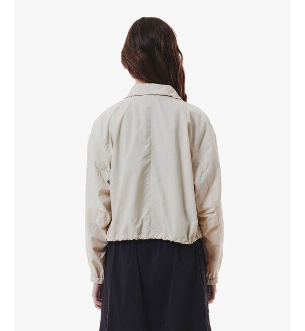 LACOSTE「撥水 ショート&ワイドシルエット スタンドカラーナイロンブルゾン」|その他|