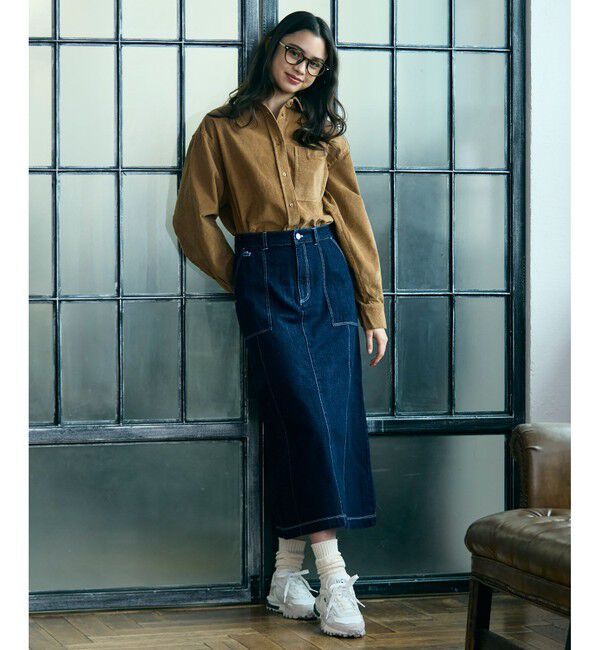 LACOSTE「オーバーサイズコーデュロイシャツ」|シャツ・ブラウス|