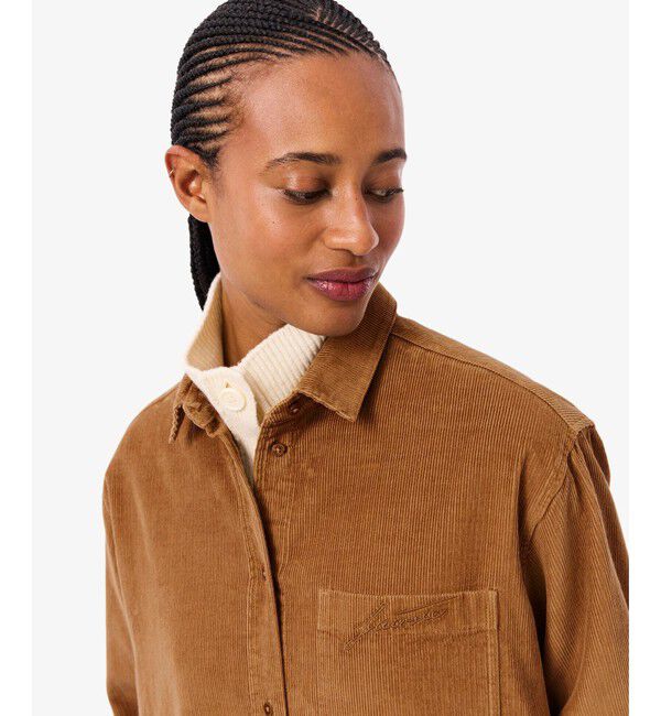 LACOSTE「オーバーサイズコーデュロイシャツ」|シャツ・ブラウス|