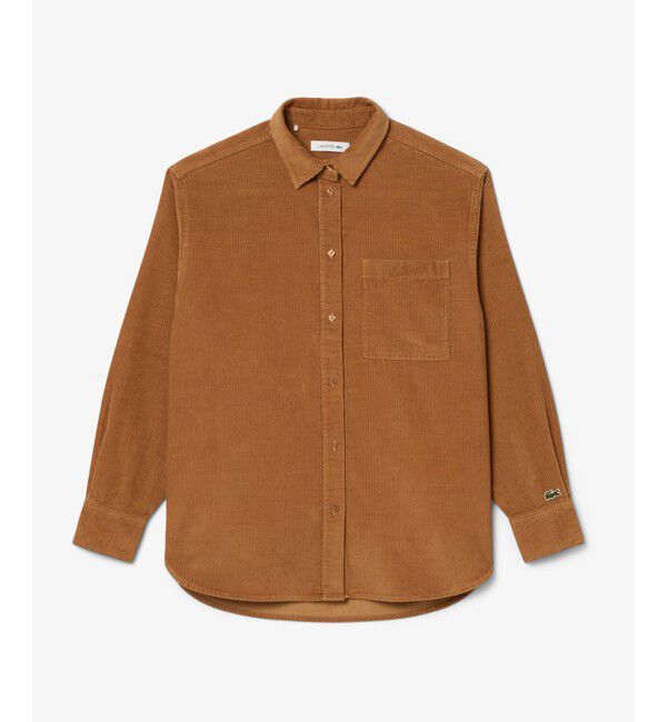 LACOSTE「オーバーサイズコーデュロイシャツ」|シャツ・ブラウス|