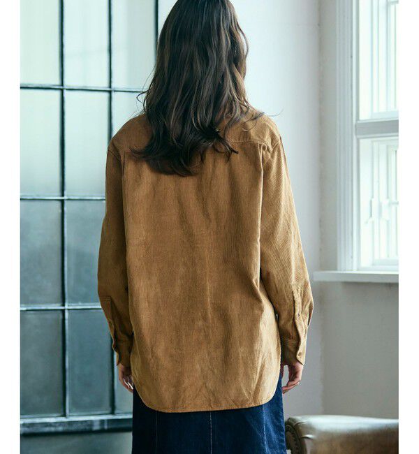 LACOSTE「オーバーサイズコーデュロイシャツ」|シャツ・ブラウス|