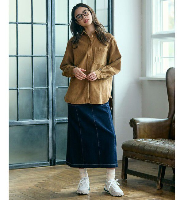 LACOSTE「オーバーサイズコーデュロイシャツ」|シャツ・ブラウス|