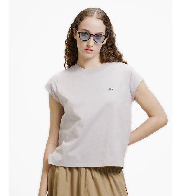LACOSTE「フレンチスリーブTシャツ」|Tシャツ・カットソー|ライトグレー