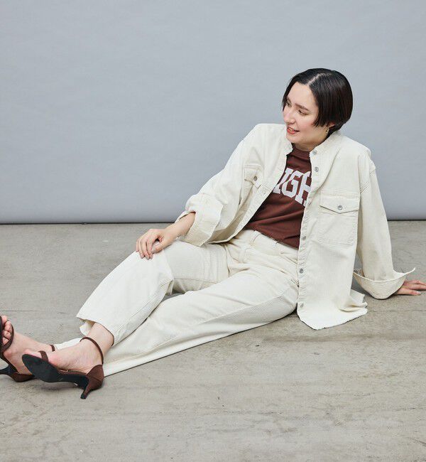 Rie Miller「【RM denim】センタープレスハイウエストパンツ」|デニム|