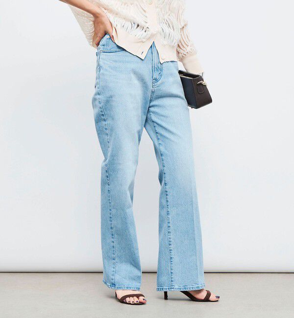 Rie Miller「【RM denim】センタープレスハイウエストパンツ」|デニム|