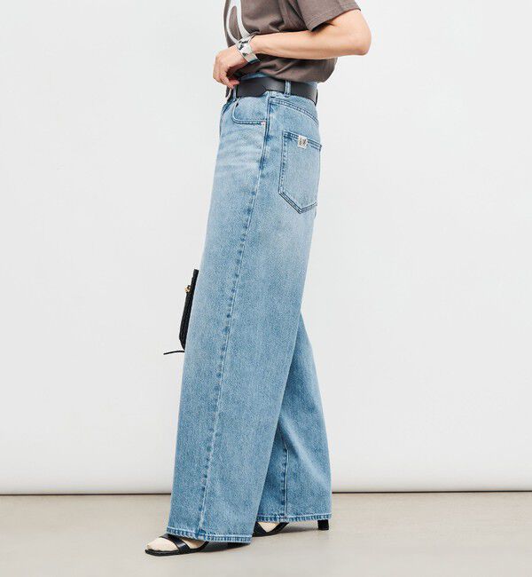 Rie Miller「【RM denim】ソフトルーズストレートデニム」|デニム|