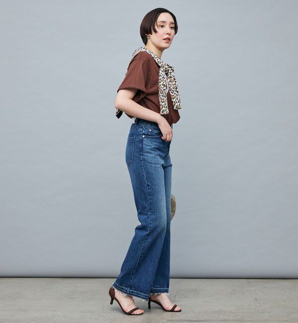 Rie Miller「【RM denim】ハイウエストソフトフレアデニム」|デニム|