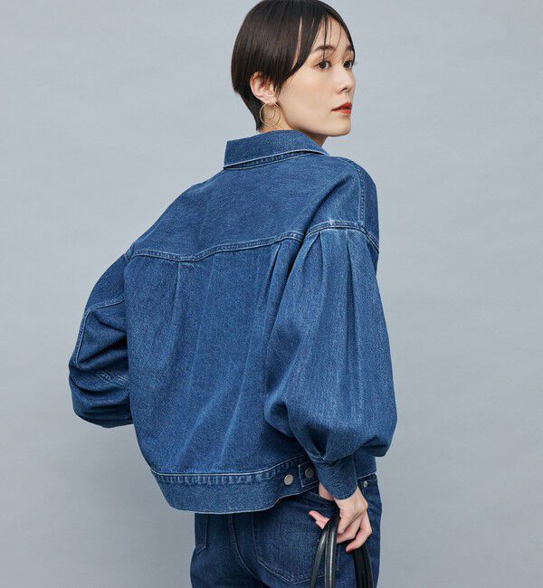 Rie Miller「【RM denim】袖ボリュームGジャン」|デニムジャケット|