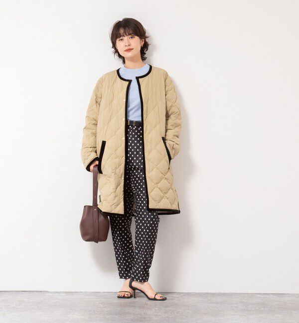 NOLLEY'S「【TAION&times;LIMONTA】別注ベロアパイピングロングダウン」|ダウン|