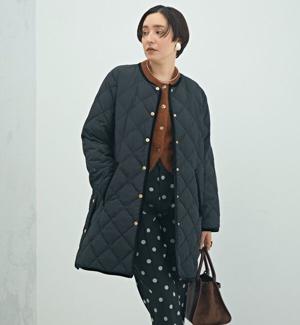 NOLLEY'S「【TAION&times;LIMONTA】別注ベロアパイピングロングダウン」|ダウン|