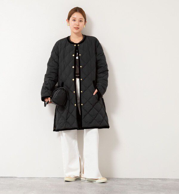 NOLLEY'S「【TAION&times;LIMONTA】別注ベロアパイピングロングダウン」|ダウン|