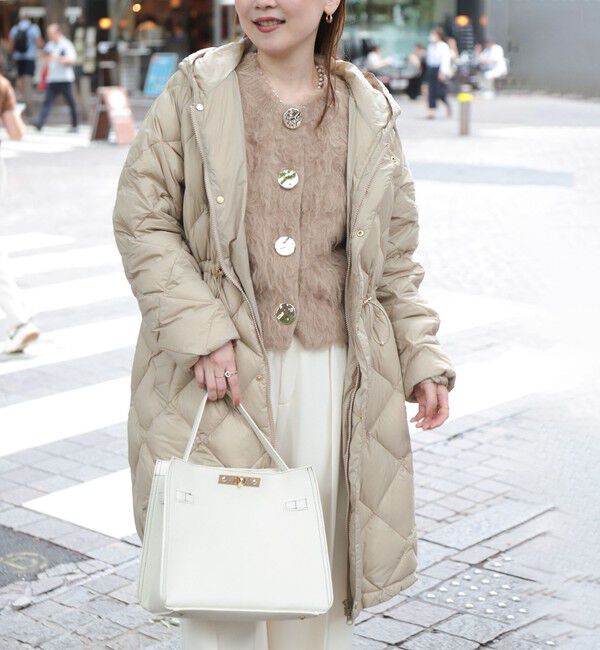 NOLLEY'S「【TAION/タイオン】別注ミドル丈Aラインフードダウン」|ダウン|