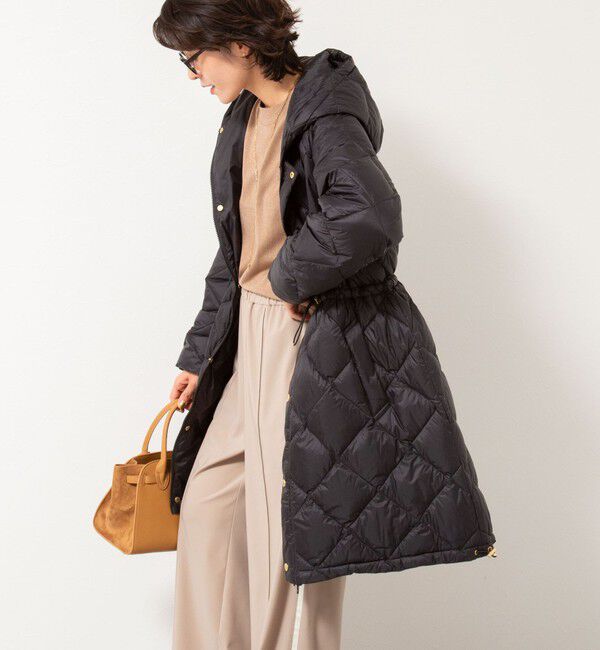 NOLLEY'S「【TAION/タイオン】別注ミドル丈Aラインフードダウン」|ダウン|