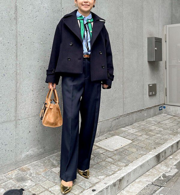 NOLLEY'S「《セットアップ対応》ウォッシャブルウール調セミワイドパンツ」|その他|