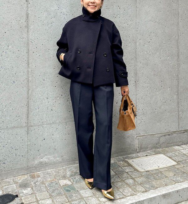 NOLLEY'S「《セットアップ対応》ウォッシャブルウール調セミワイドパンツ」|その他|