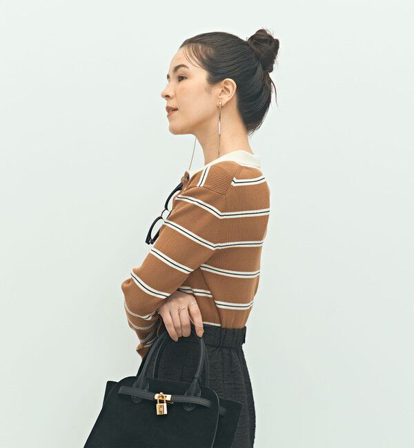 NOLLEY'S「《手洗い可能》ポロ衿リブプルオーバーニット」|ニット・セーター|