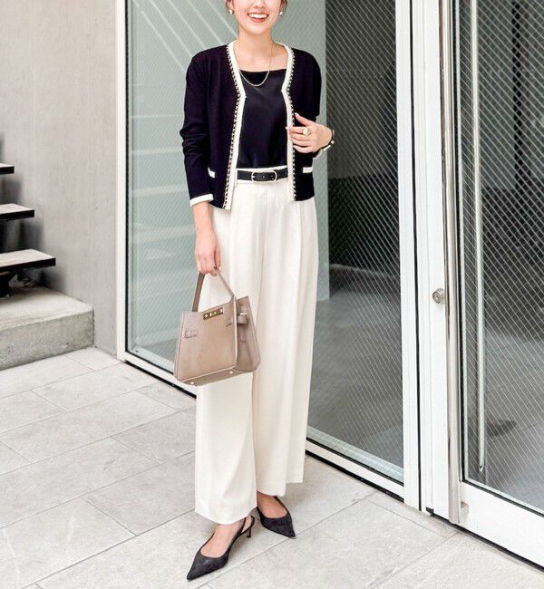 NOLLEY'S「チェーンブレードVネックカーディガン」|カーディガン|