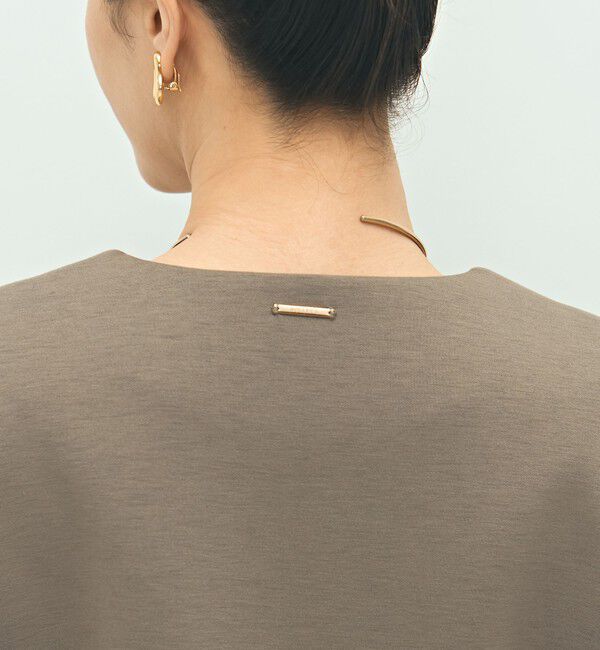 NOLLEY'S「《セットアップ対応》ウォッシャブルエアボールジャガードペプラムブルゾン」|ブルゾン・スタジャン|