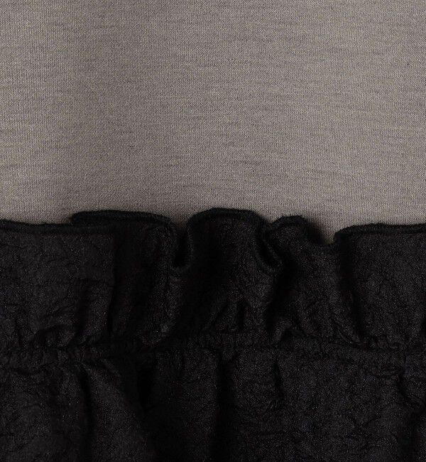 NOLLEY'S「《セットアップ対応》ウォッシャブルエアボールジャガードペプラムブルゾン」|ブルゾン・スタジャン|