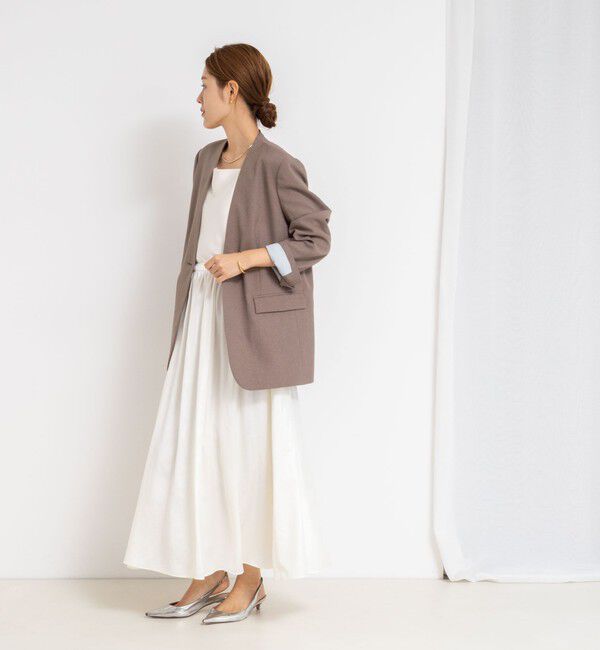 NOLLEY'S sophi「ウォッシャブルレザーサテンギャザースカート」|スカート|