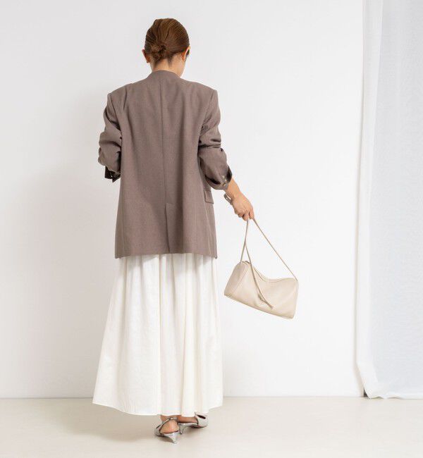 NOLLEY'S sophi「ウォッシャブルレザーサテンギャザースカート」|スカート|