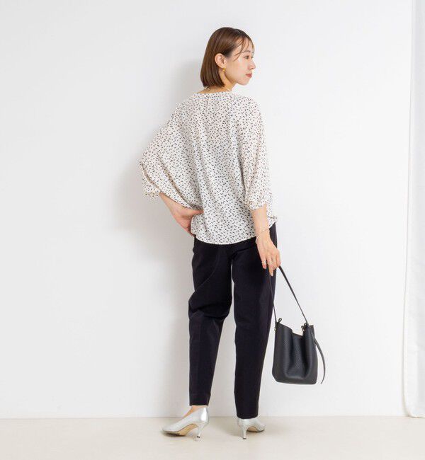 NOLLEY'S「ウォッシャブルバックサテンコクーンブラウス」|シャツ・ブラウス|