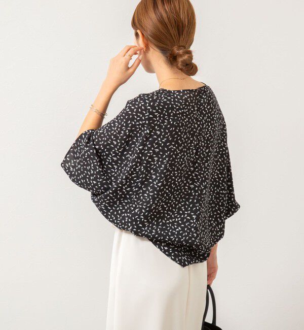 NOLLEY'S「ウォッシャブルバックサテンコクーンブラウス」|シャツ・ブラウス|