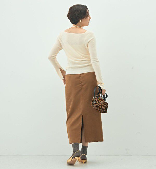 NOLLEY'S sophi「【WEB限定カラーあり】総針スクエアネックプルオーバーニット」|ニット・セーター|