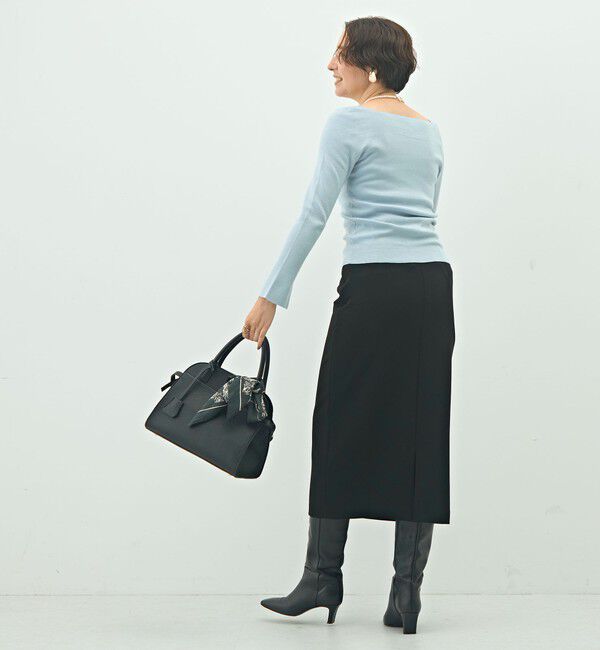 NOLLEY'S sophi「【WEB限定カラーあり】総針スクエアネックプルオーバーニット」|ニット・セーター|