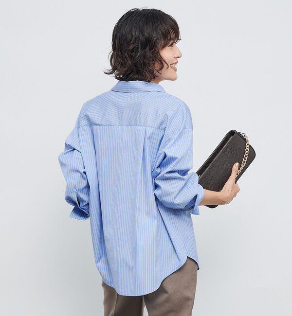 NOLLEY'S sophi「ウォッシャブルブロードメタル釦スキッパーシャツ」|シャツ・ブラウス|