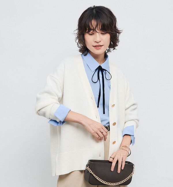 NOLLEY'S「5GノアリスゆったりVネックカーディガン」|カーディガン|