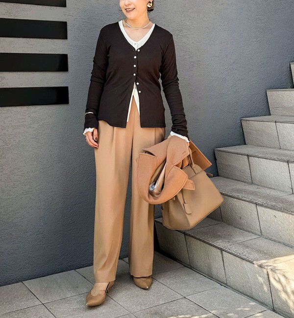 NOLLEY'S「ウォッシャブルバックサテンジョーゼットイージーパンツ」|その他|